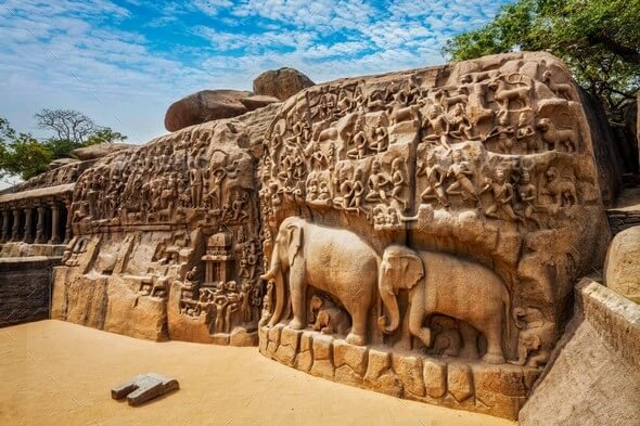 Arjuna's Penance, Mahabalipuram